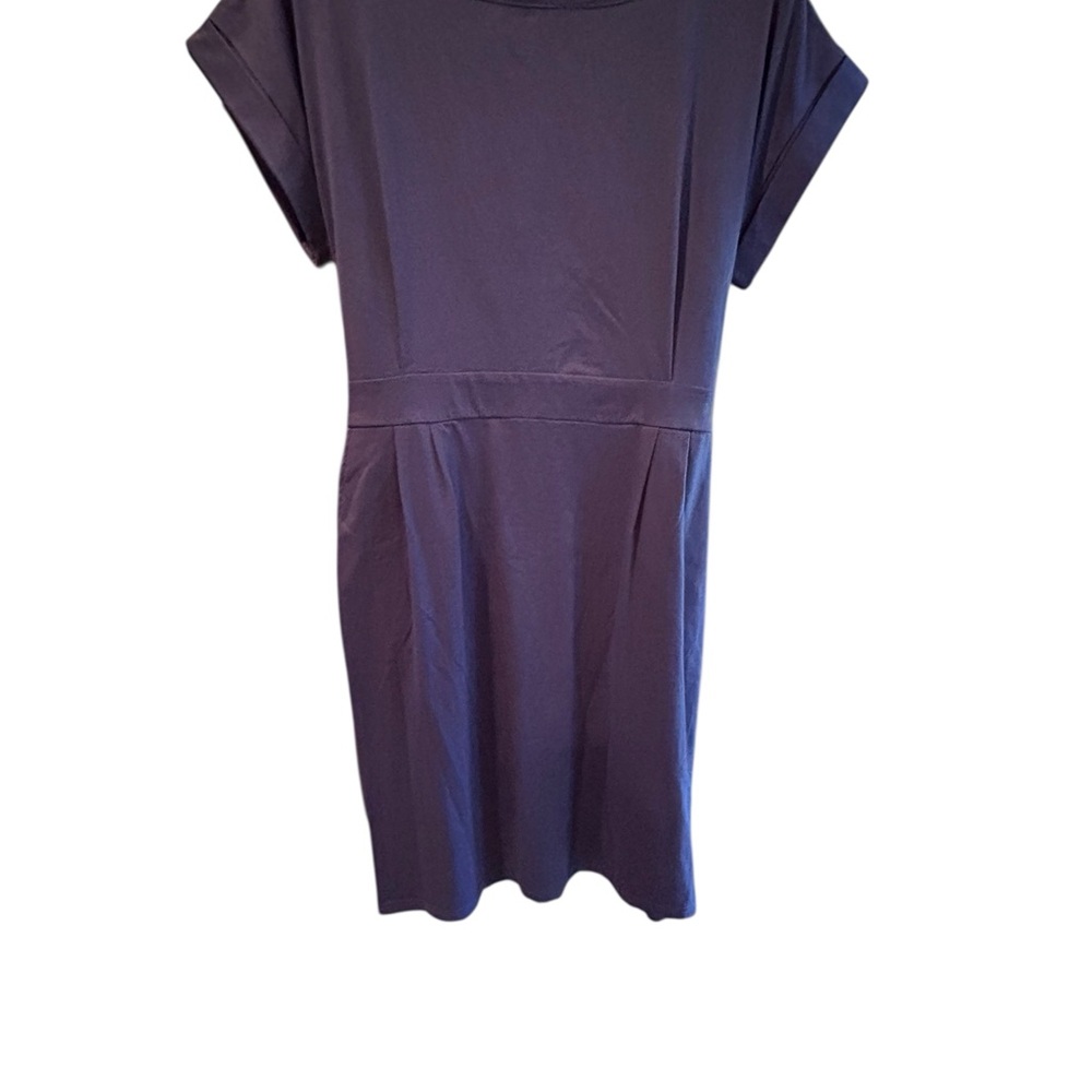 Elegant Blue Midi Dress Size XL